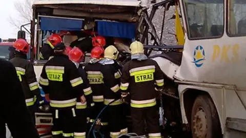 Gimbus zderzył się z autobusem