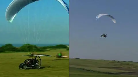 Lecący samochód. Poszybował nad kanałem La Manche