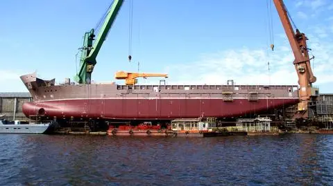 Wodowanie giganta odwołane, przez
"wiatr i wysoki poziom wody"