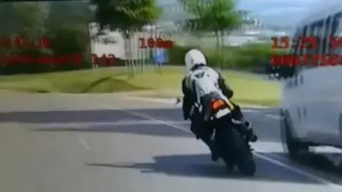 Poland. Motorcyclist riding 130 km/h earned him 80 penalty points