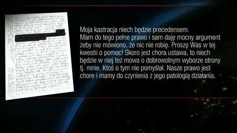 Henryk Z. chce poddać się kastracji