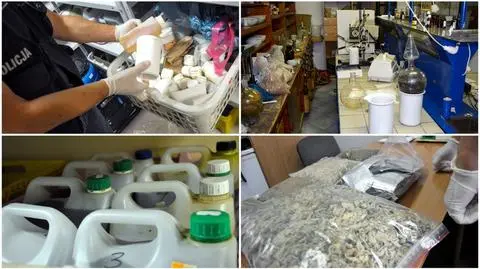 Policjanci zlikwidowali laboratorium, w którym powstawały dopalacze 