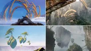 Roger Dean uważa, że fragmenty stworzonej komputerowo scenografii są łudząco podobne do jego obrazów sprzed 40 lat.