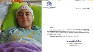Kinga bardzo się ucieszyła z listu 