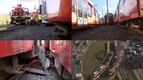 Zderzenie tramwajów w centrum Gdańska