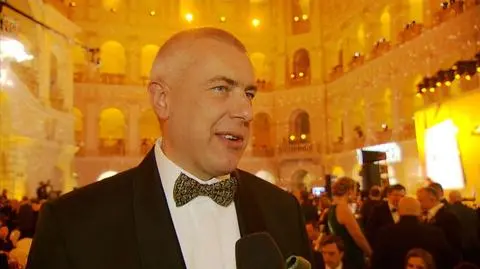 Roman Giertych na balu dziennikarzy