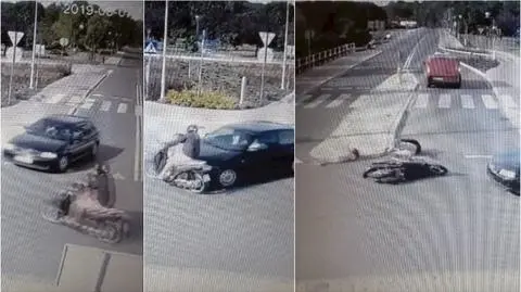 Opolskie. Nie ustąpiła pierwszeństwa, wjechała w motorower