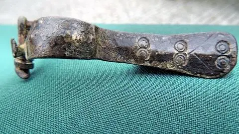Fibula z I wieku znaleziona na polu w Tczewie
