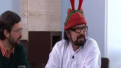 Hołdys przyszedł z "Reni Jusis" na głowie