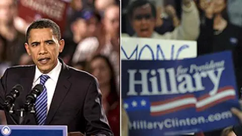 Clinton zdobywa delegatów, Barack Obama stany