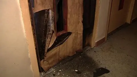 Pożar windy, cztery osoby w szpitalu