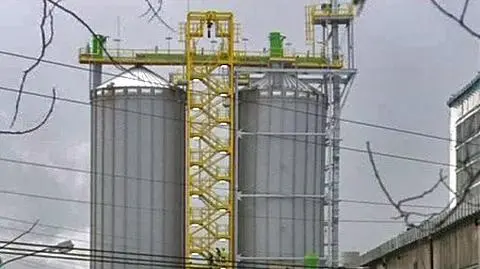 Przechylił się silos elektrociepłowni
