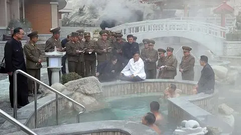 Kim Dzong Un w spa w Korei Północnej