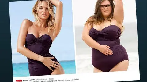 Redaktorki serwisu BuzzFeed w kostiumach Victoria's Secret