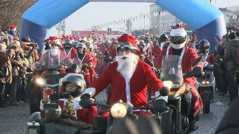 Mikołaje jadą na motocyklach. Odwiedzą chore dzieci