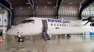 Prezentacja samolotu Bombardier Q400 NextGen zakupionego dla linii lotniczych Eurolot