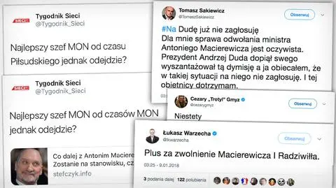 Reakcje prawicy na dymisję Macierewicza. Rekonstrukcja rządu