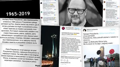 Wspomnienia prezydenta Pawła Adamowicza w mediach społecznościowych