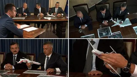 Dziennikarz TVN24 przepytuje ekspertów przy KPRM