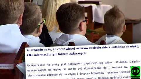 Ksiądz o lekcjach etyki. Chodzenie na etykę ma wykluczać z kościoła