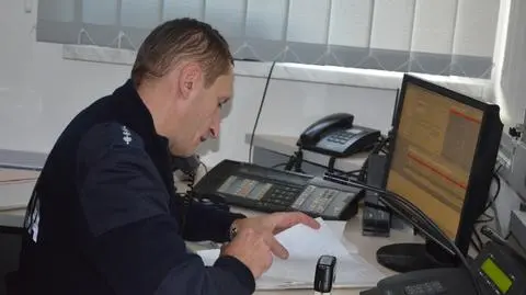 Dyżurny Mieczysław Frydel pomógł uratować niemowlę