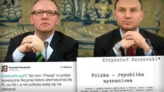 Krzysztof Szczerski twierdzi, że jego teskt to fikcja literacka