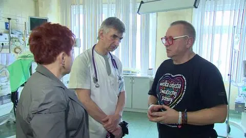 Jerzy Owsiak odwiedził legnicki szpital