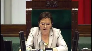 Ewa Kopacz poinformowała o odtajnieniu wyników