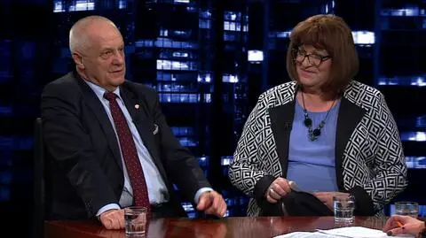 Gośćmi "Kropki nad i" byli Stefan Niesiołowski i Anna Grodzka 