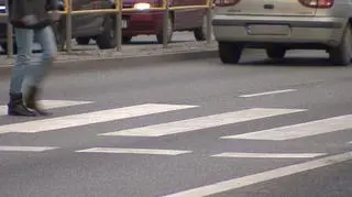 Wypadek na przejściu dla pieszych