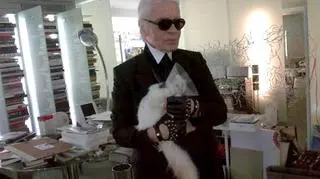 Karl Legerfeld i jego nowa miłość - Choupette