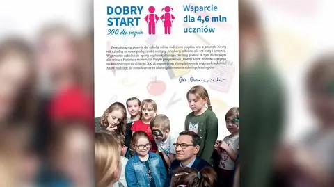Ulotki z wizerunkiem Morawieckiego w szkołach. Kochan: premier łamie prawo