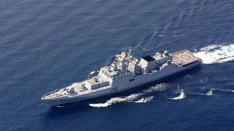 Indyjska fregata INS Talwar, podobnie będą wyglądać nowe fregaty dla Floty Czarnomorskiej
