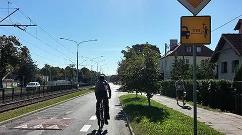 Nowe znaki w Gdańsku: zachowaj odstęp od rowerzysty