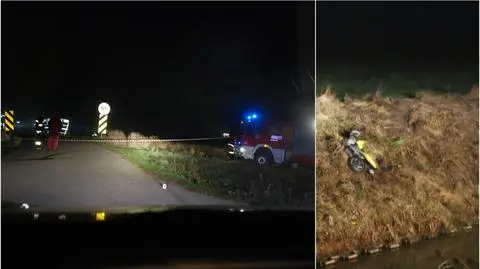 Na łuku drogi stracił panowanie nad motocyklem. Nie żyją dwie osoby