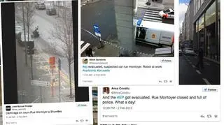 Na Twitterze pojawiły się zdjęcia pokazujące zamknięte ulice