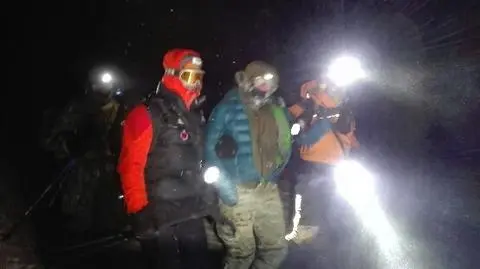 Ojciec z synem utknęli w górach. Pomogli słowaccy ratownicy