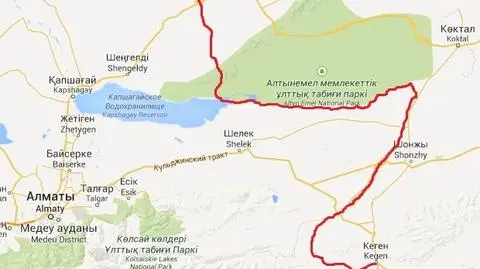 Mapa ekspedycji gdańskiego podróżnika
