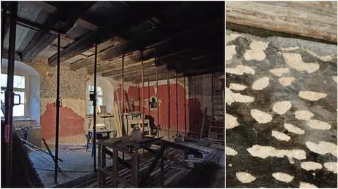 Podczas remontu muzeum odkryto malowidła ścienne