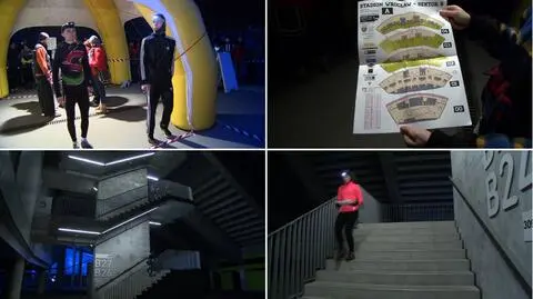 Z latarkami i mapami. Śmiałkowie przemierzyli wrocławski stadion