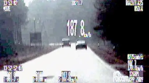 Pojechał o 100 km/h 
 za szybko