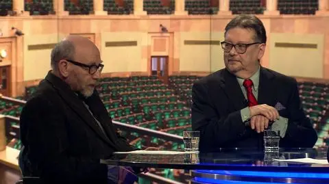 Paweł Śpiewak i Andrzej Urbański w "Faktach po Faktach"