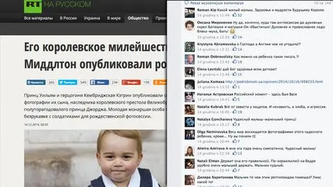Książę George - syn księcia Williama i księżnej Kate - krytykowany w Rosji