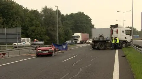 Śmiertelny wypadek na A4 w Balicach
