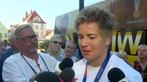 Anita Włodarczyk received a fantastic surprise by her fans from Rawicz