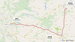Kierowcę ścigano przez około 60 km