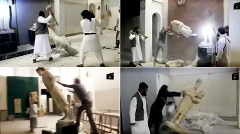 Islamscy ekstremiści twierdzą, że to Allah kazał im niszczyć posągi przedstawiające innych bogów