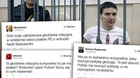 Michał Boni głoduje w obronie Nadii Sawczenko