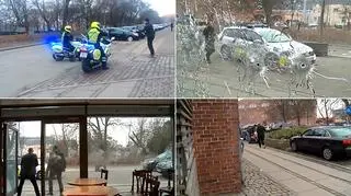 Wnętrze kawiarni w chwilę po ataku