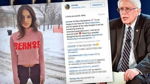 Przemówienie Emily Ratajkowski na wiecu berniego Sandersa